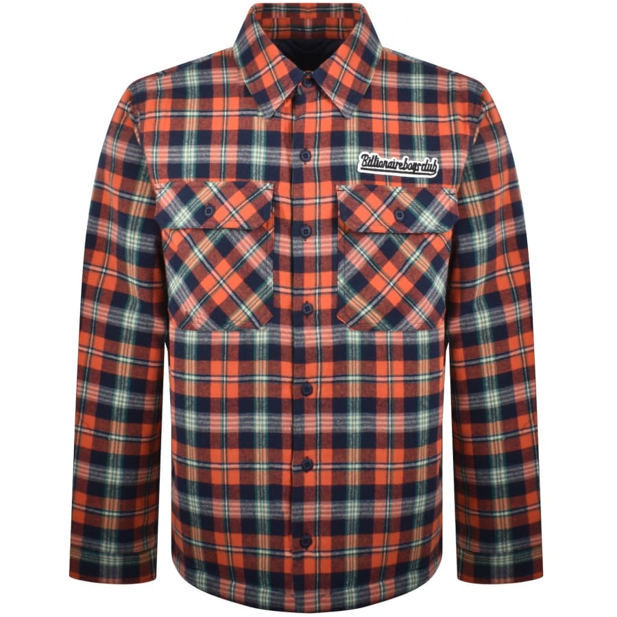 Billionaire Boys Club Check Overshirt Orange | Mainline Menswear x